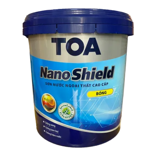 Sơn ngoại thất cao cấp TOA Nanoshield bóng - 15L